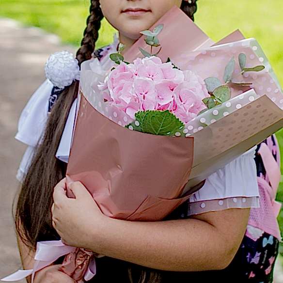 Гортензия и эвкалипт