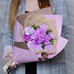 Букет из лунных гвоздик с фисташкой